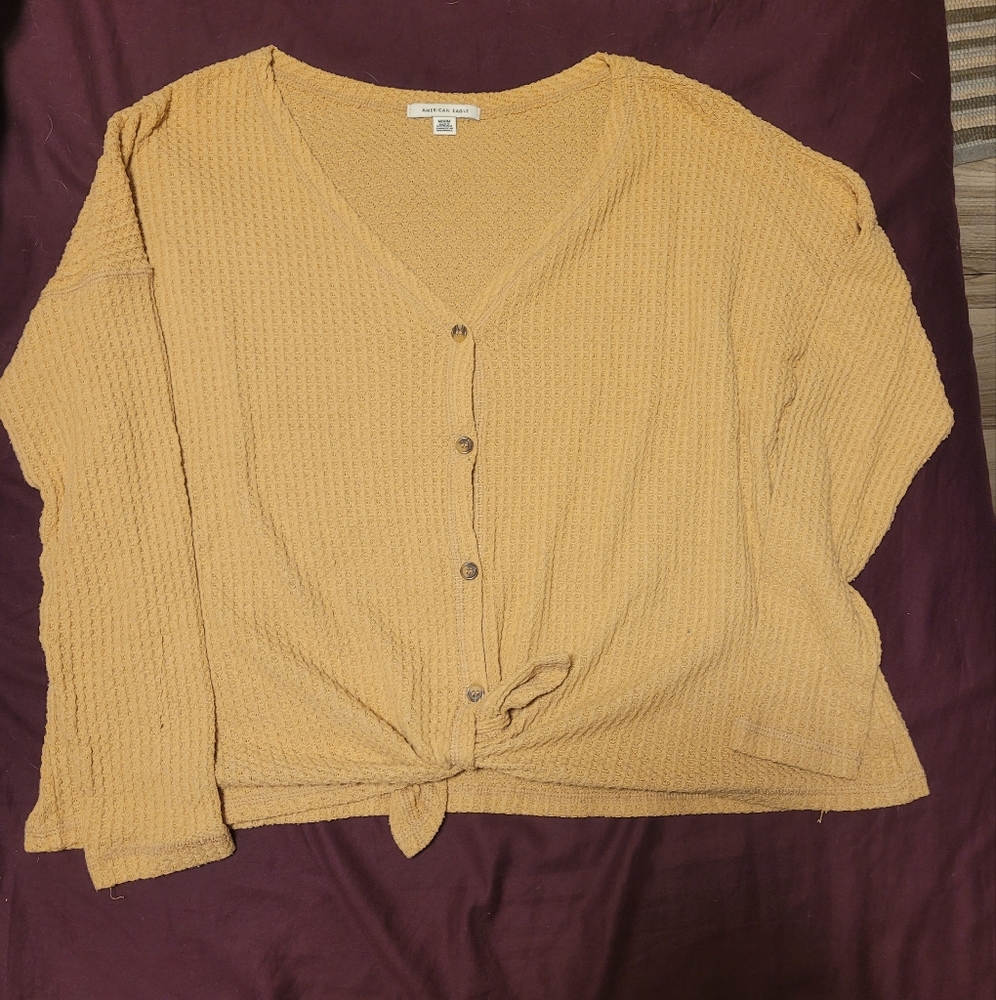 American Eagle Waffle Knit